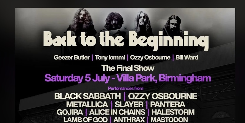 Black Sabbath Back To The Beginning Tickets