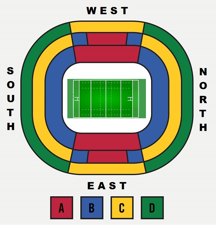 FNB Stadium Springboks vs Lions Venue Seating Plan