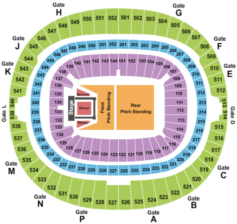 Wembley Stadium Coldplay Venue Seating Plan