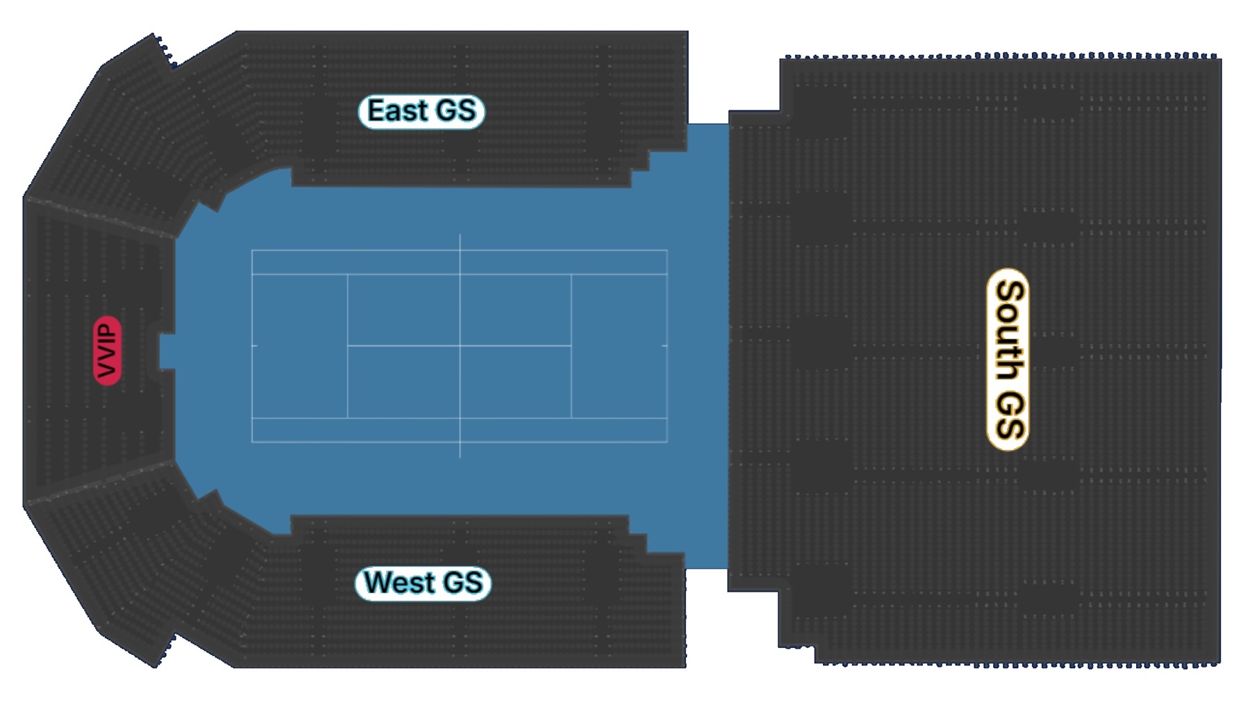 Kingdom Arena Six Kings Slam Day 2 Venue Seating Plan