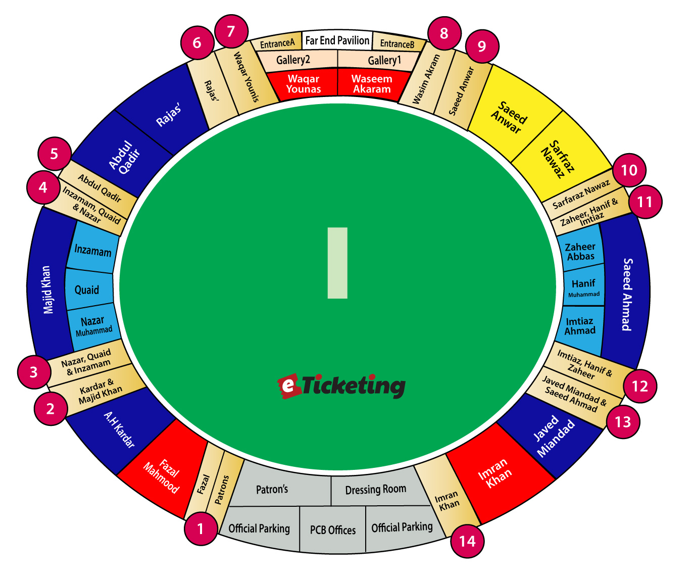 Gaddafi Stadium Afghanistan Vs England Venue Seating Plan