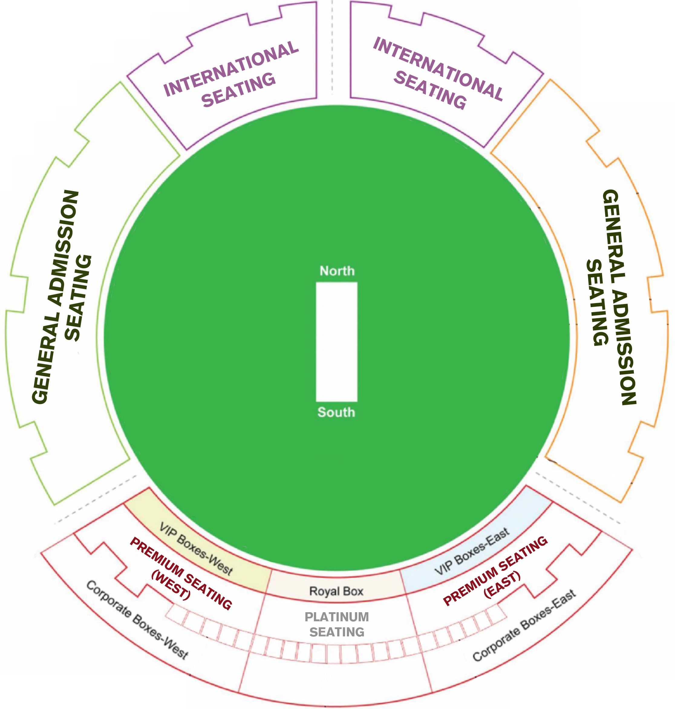 Dubai International Cricket Stadium Bangladesh Vs India Venue Seating Plan