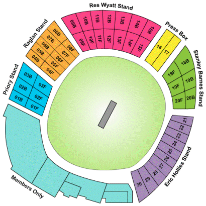 Edgbaston Cricket Ground England Vs India 2nd Test Venue Seating Plan