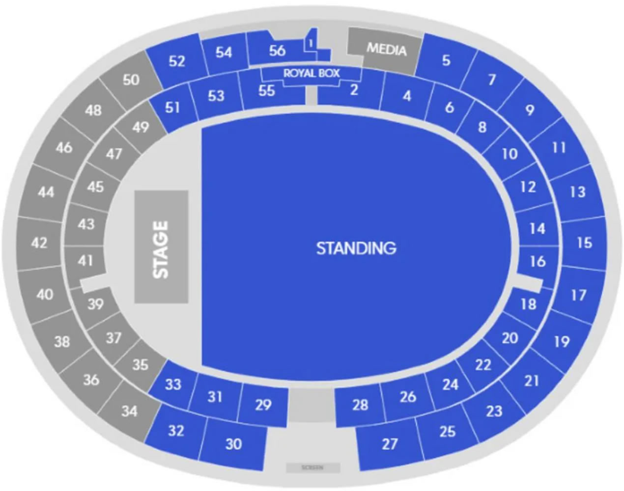 Zayed Sports City Stadium Coldplay Venue Seating Plan