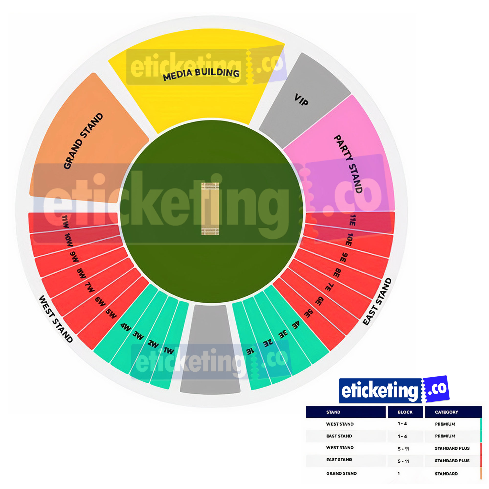 Central Broward Regional Park & Stadium Pakistan vs Ireland Venue Seating Plan