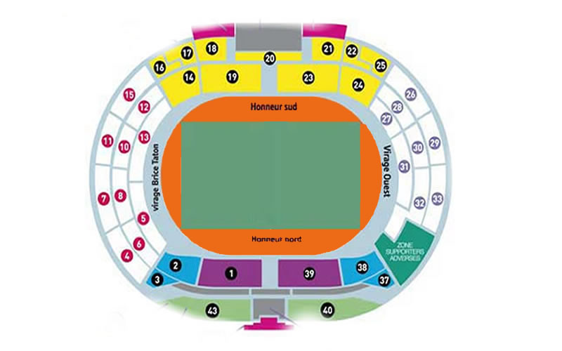 Stadium de Toulouse New Zealand Vs Namibia Venue Seating Plan