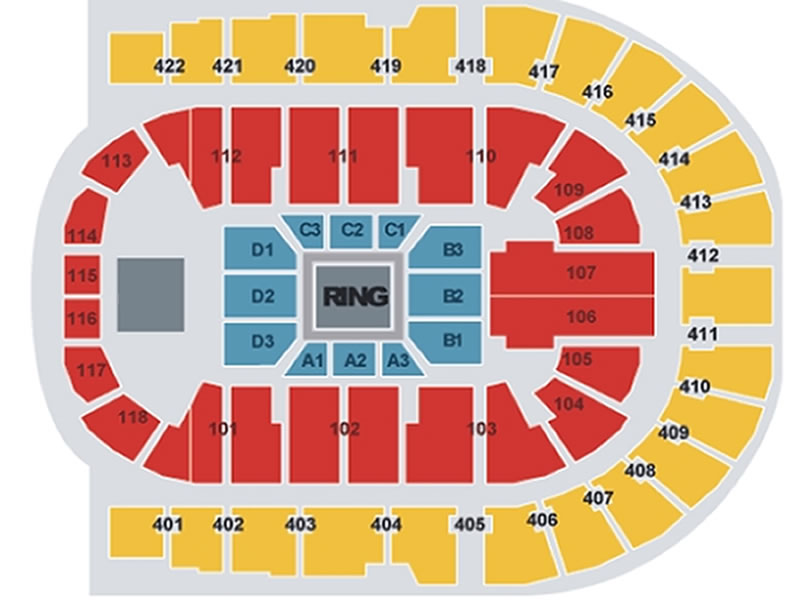 The O2 Arena seating plan