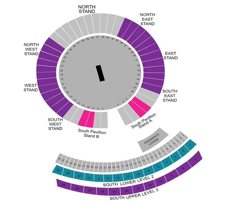 Maharashtra Cricket Association Stadium India vs England 4th T20 Venue Seating Plan