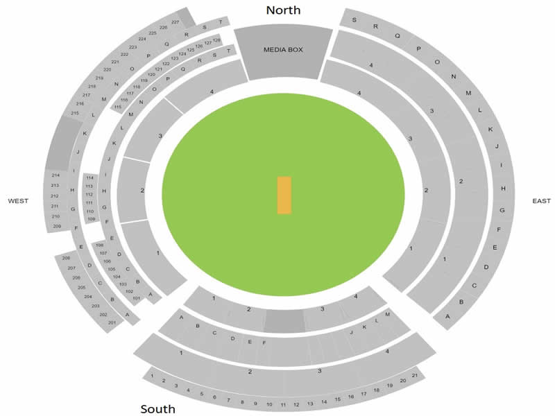 Saurashtra Cricket Association Stadium India vs England 3rd Test Day 1 Venue Seating Plan