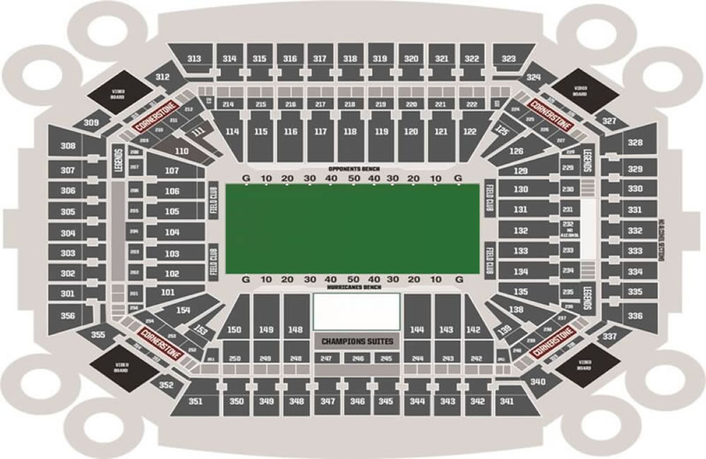 Hard Rock Stadium Copa America Final Venue Seating Plan