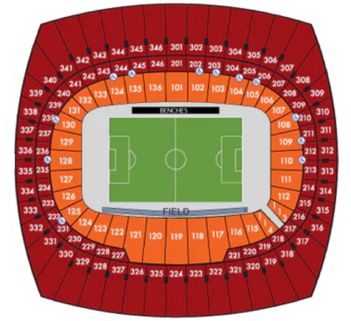 Arrowhead Stadium FIFA World Cup Match 87 Venue Seating Plan