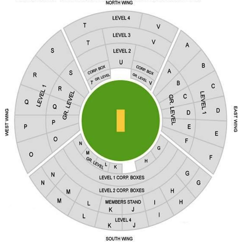 Vidarbha Cricket Association Stadium India vs England 1st ODI Venue Seating Plan