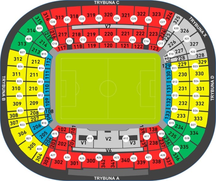 Wrocław Stadium Conference League Final Venue Seating Plan