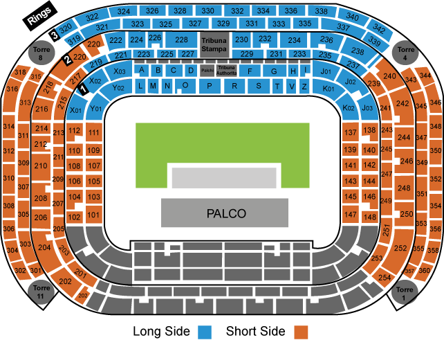 San Siro Stadium Winter Olympic Opening Ceremony Venue Seating Plan