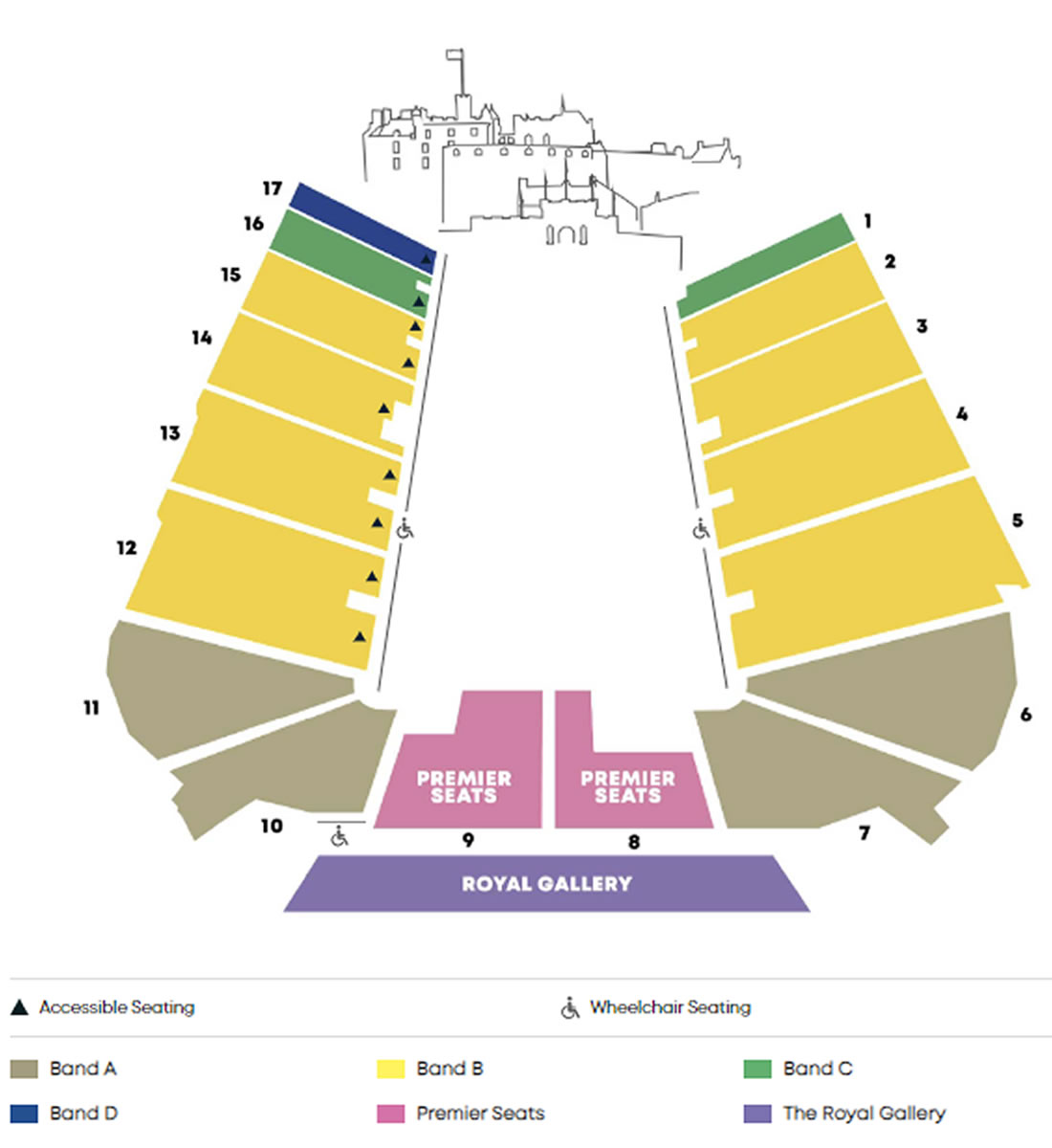 Edinburgh Castle Esplanade Edinburgh Tattoo Venue Seating Plan