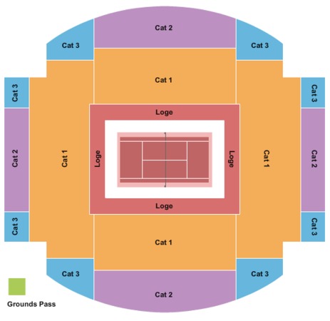 Roland-Garros Stadium Court Suzanne Lenglen French Open Roland Garros Mens and Womens 2nd Round Venue Seating Plan