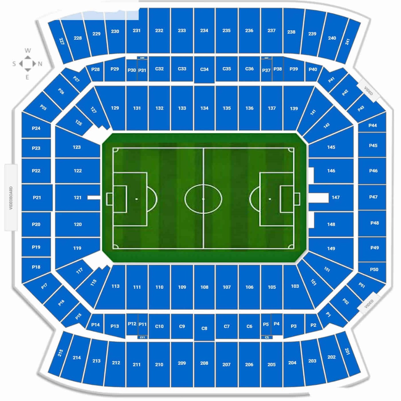 Camping World Stadium FIFA Club World Cup Quarter Final 1 Venue Seating Plan