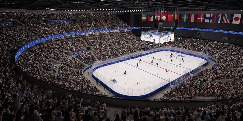 Santagiulia Ice Hockey Arena Olympic Ice Hockey Venue Seating Plan