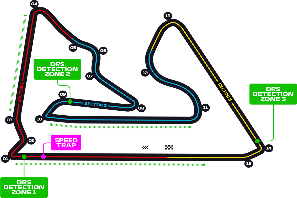 Bahrain International Circuit Bahrain Grand Prix Sunday Venue Seating Plan