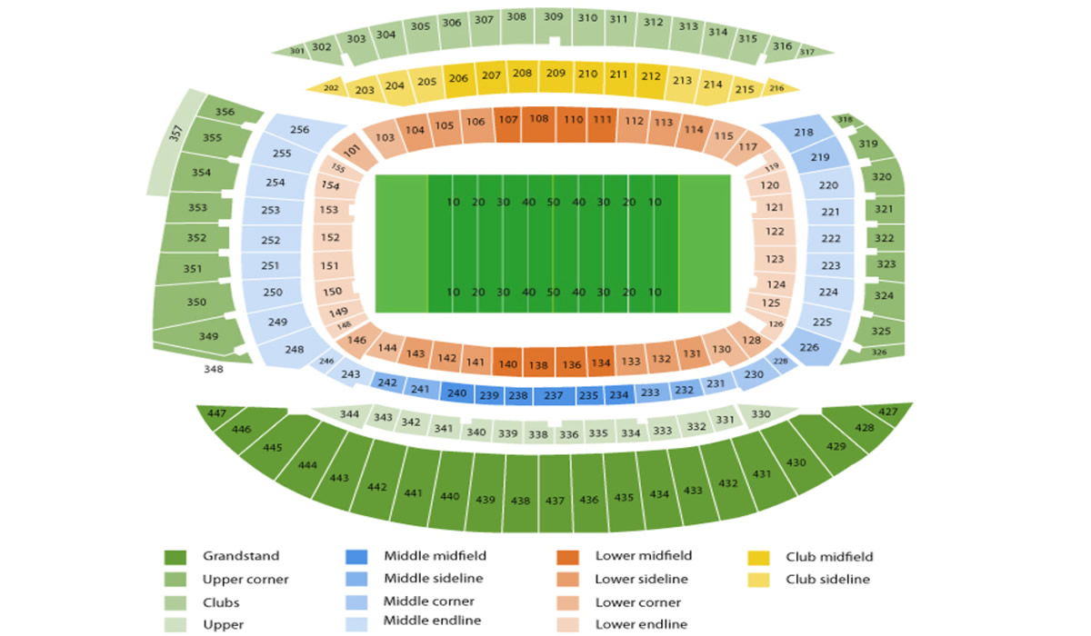 Soldier Field Ireland Vs New Zealand Venue Seating Plan